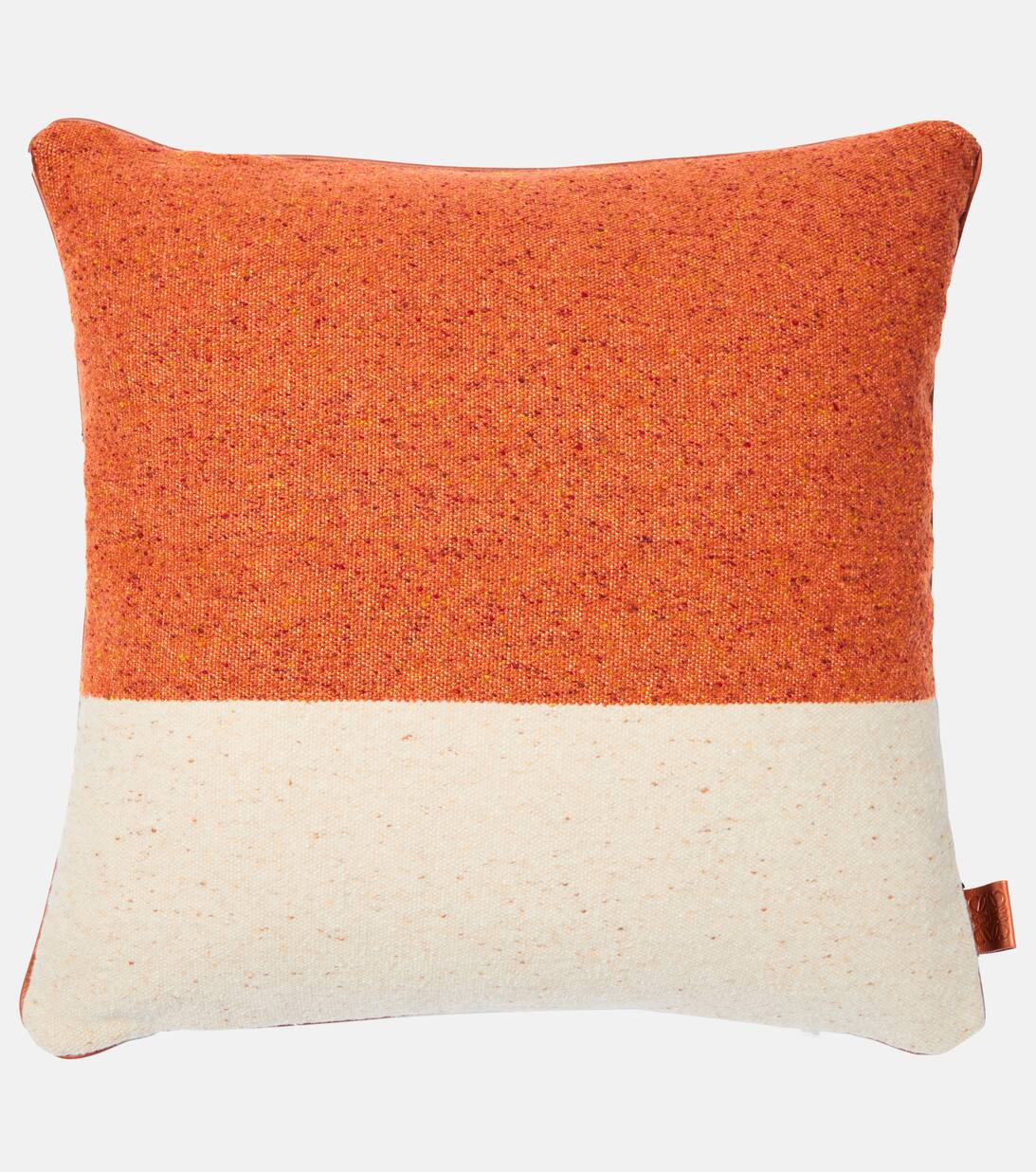Anagram Striped Wool Blend Cushion in Multicoloured Loewe Mytheresa