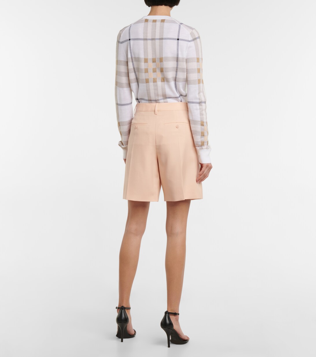 Burberry Shorts In Twill Beige 8121233