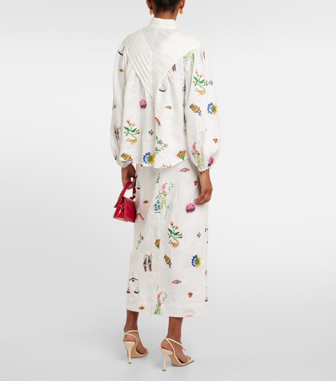Althea Embroidered Linen Shirt main image 1