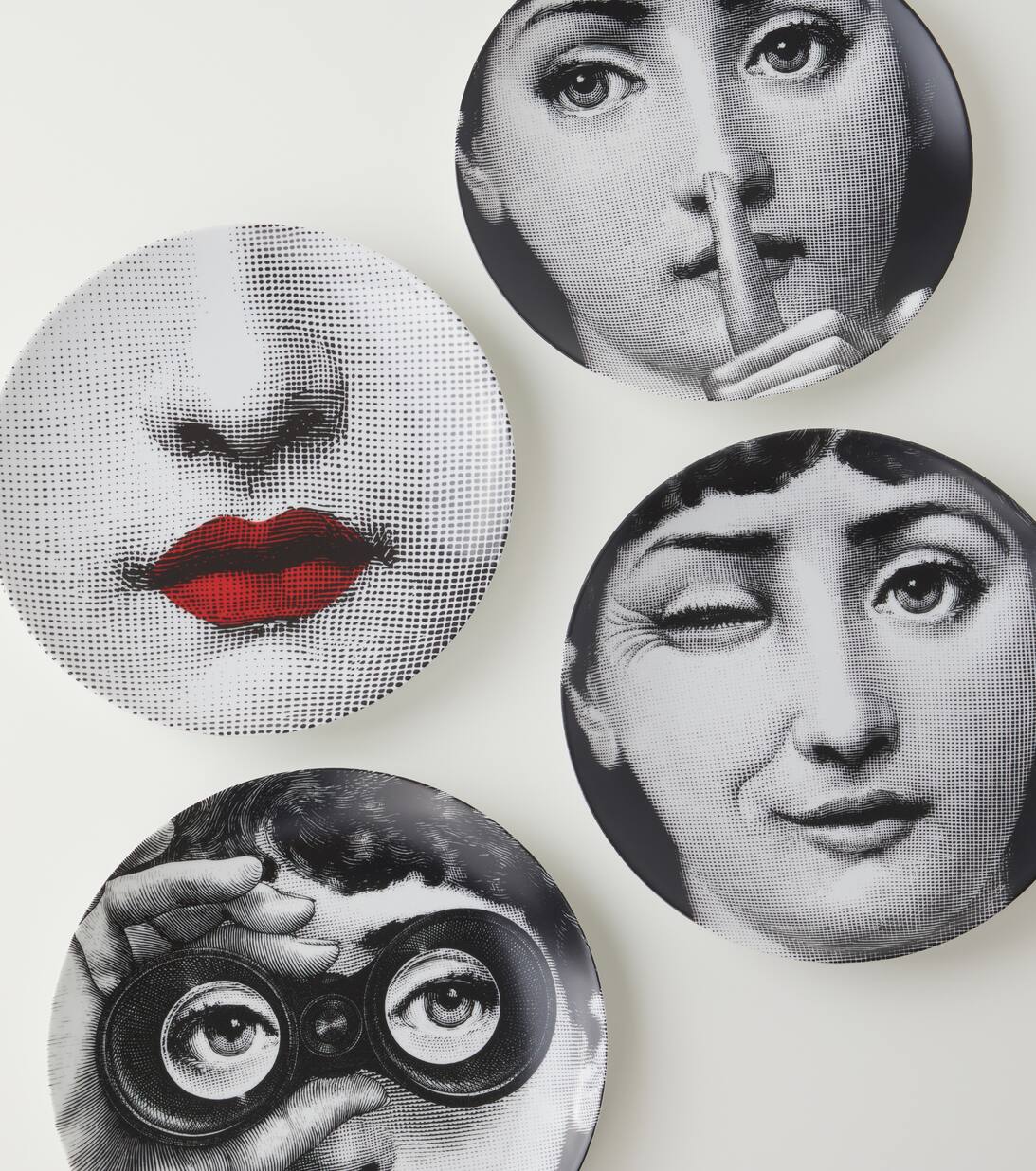 Tema E Variazioni N 397 Porcelain Wall Plate in Multicoloured