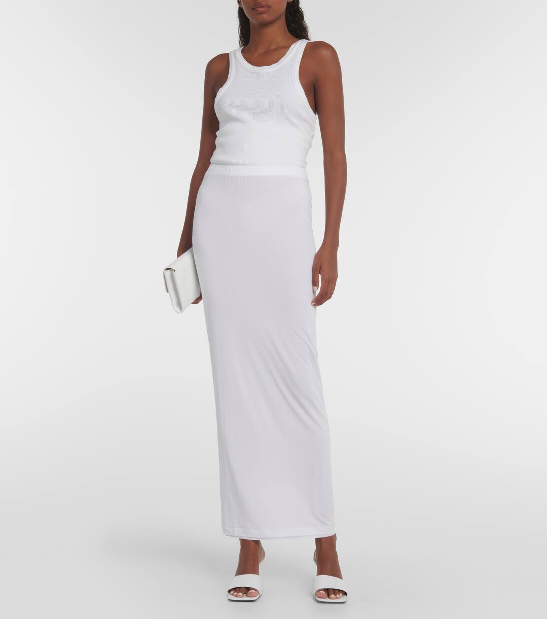 화이트 저지 맥시 스커트 Wardrobe NYC Mytheresa