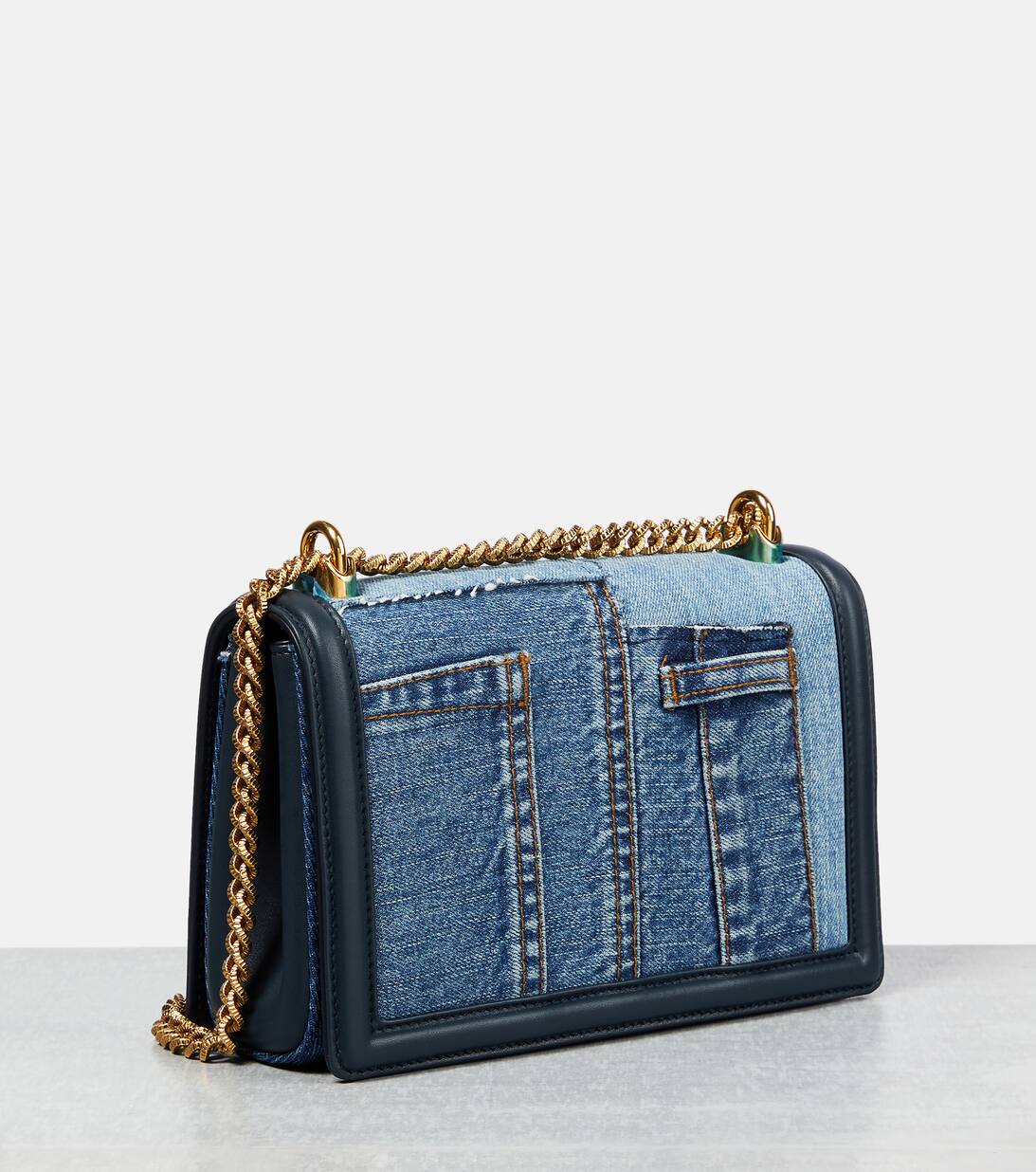Sac Devotion Medium En Jean en Bleu Dolce Gabbana Mytheresa