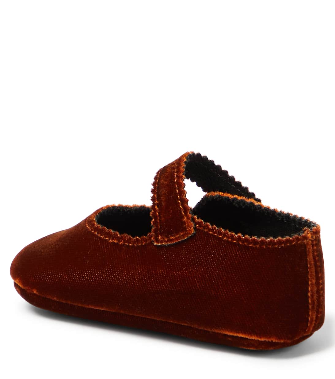 Baby Velvet Ballet Flats in Orange Pe Pe Mytheresa