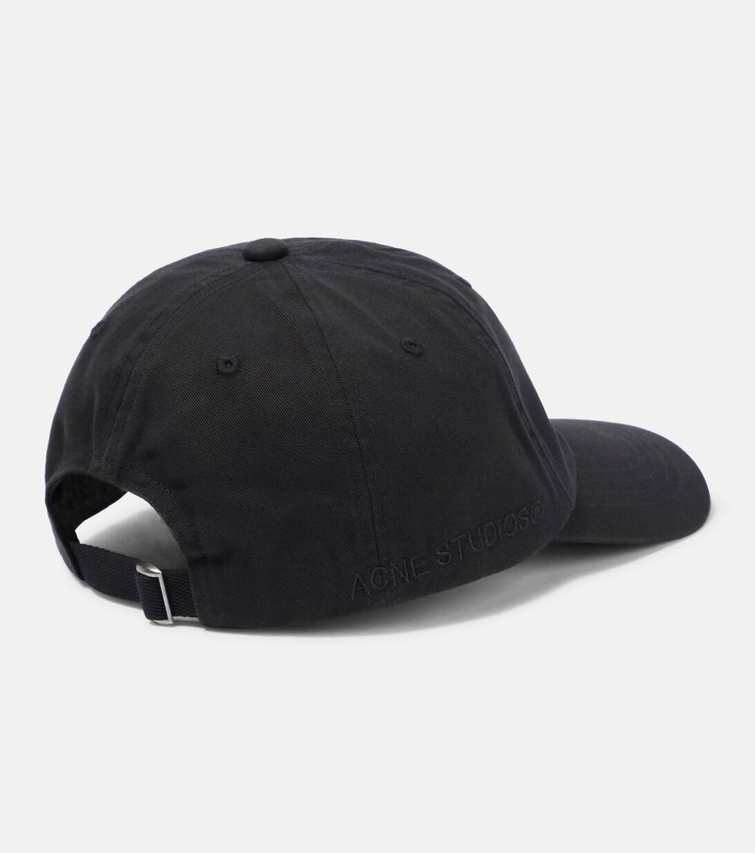 Cotton Twill Baseball Cap in Black Acne Studios Mytheresa
