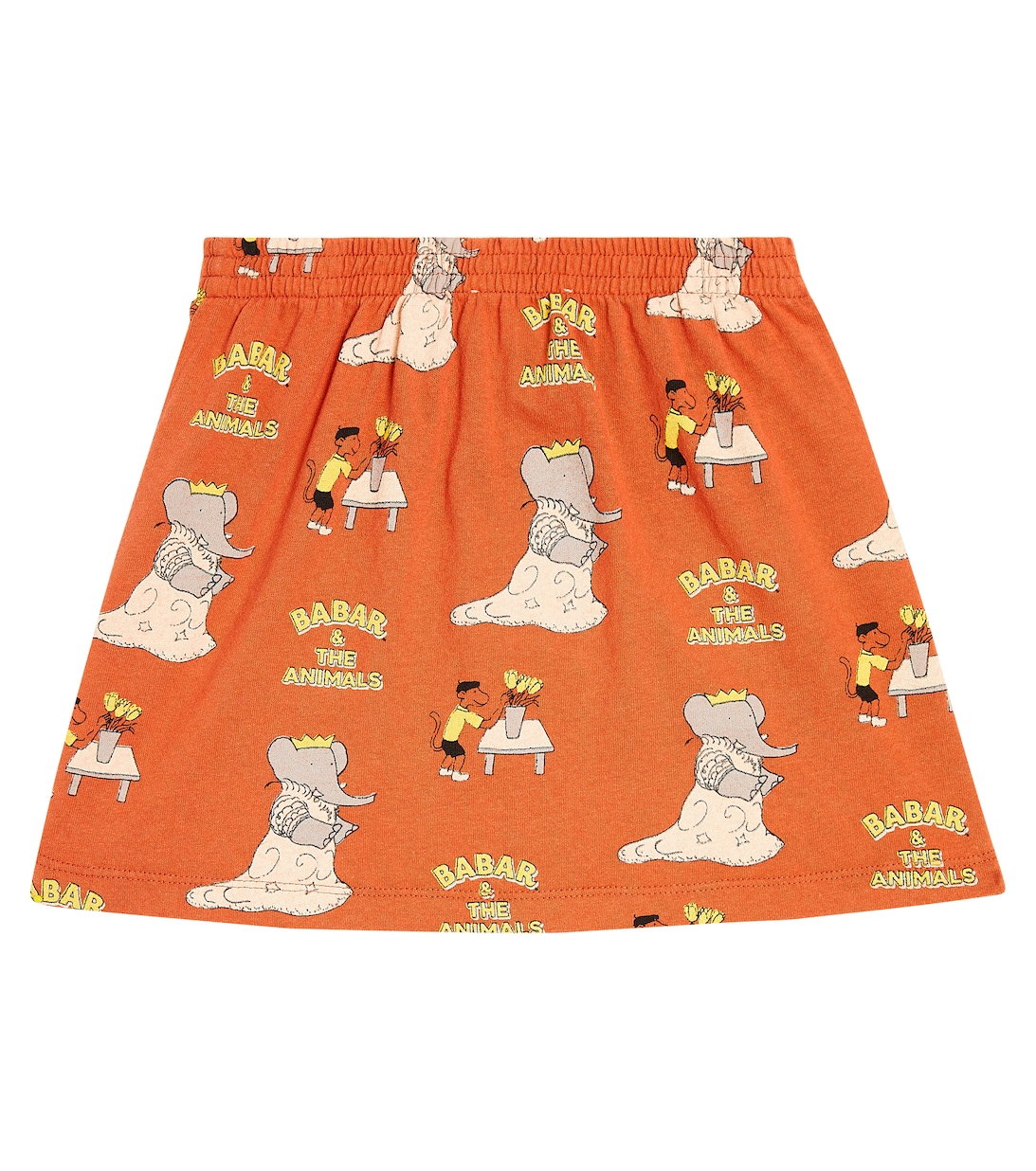 The Animals Observatory wombat kids skirt yellow logo
