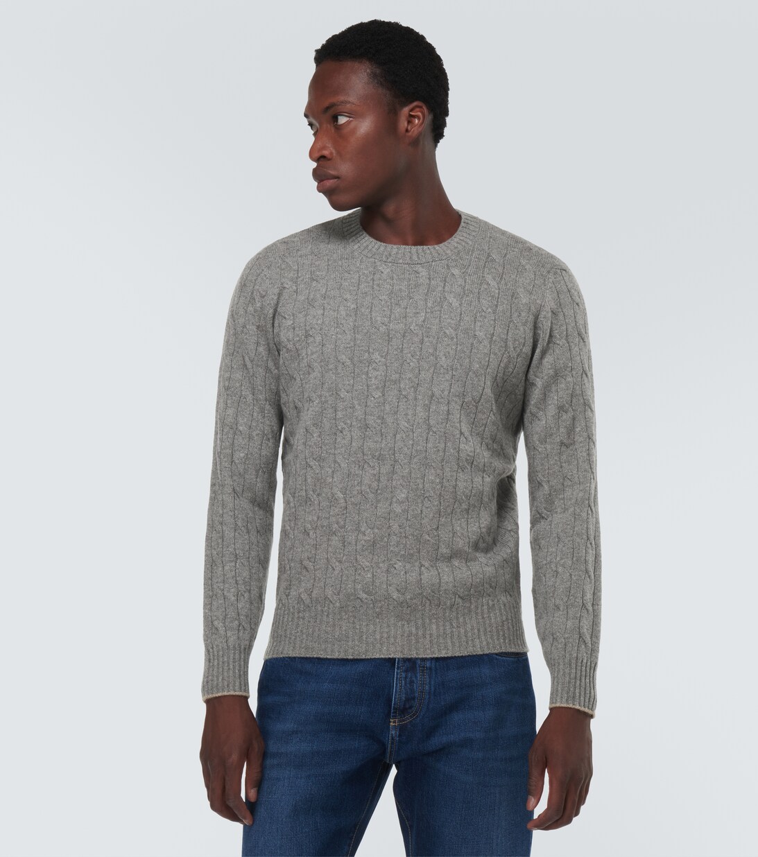 Cashmere Sweater in Grey - Brunello Cucinelli | Mytheresa