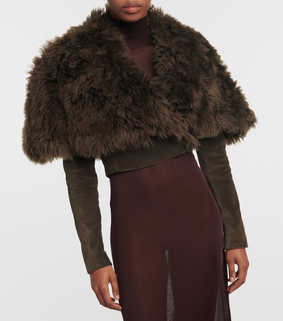 Ariah Retro Suede Jacket Coat main image 1