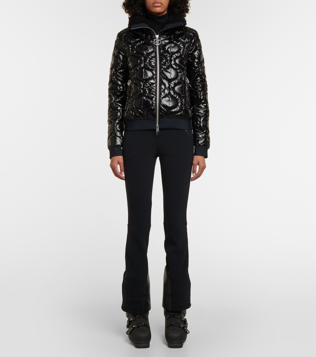 Pantalon De Ski Toni Sailer Olivia Noir Femme Taille 34, Coupe Flare, Isolant Et Confortable