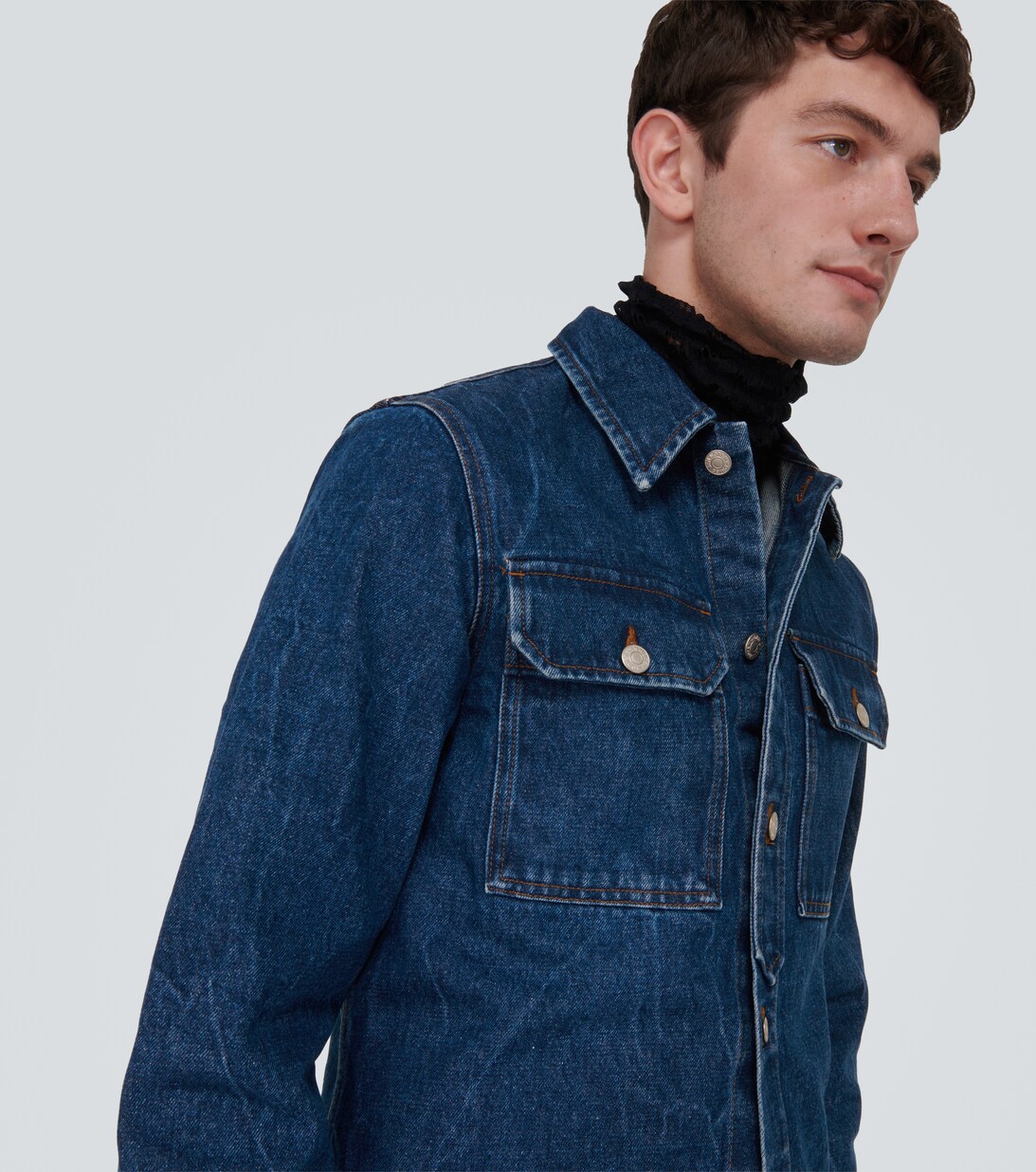 Dries Van Noten - Man - Blue - Shirt main image 1