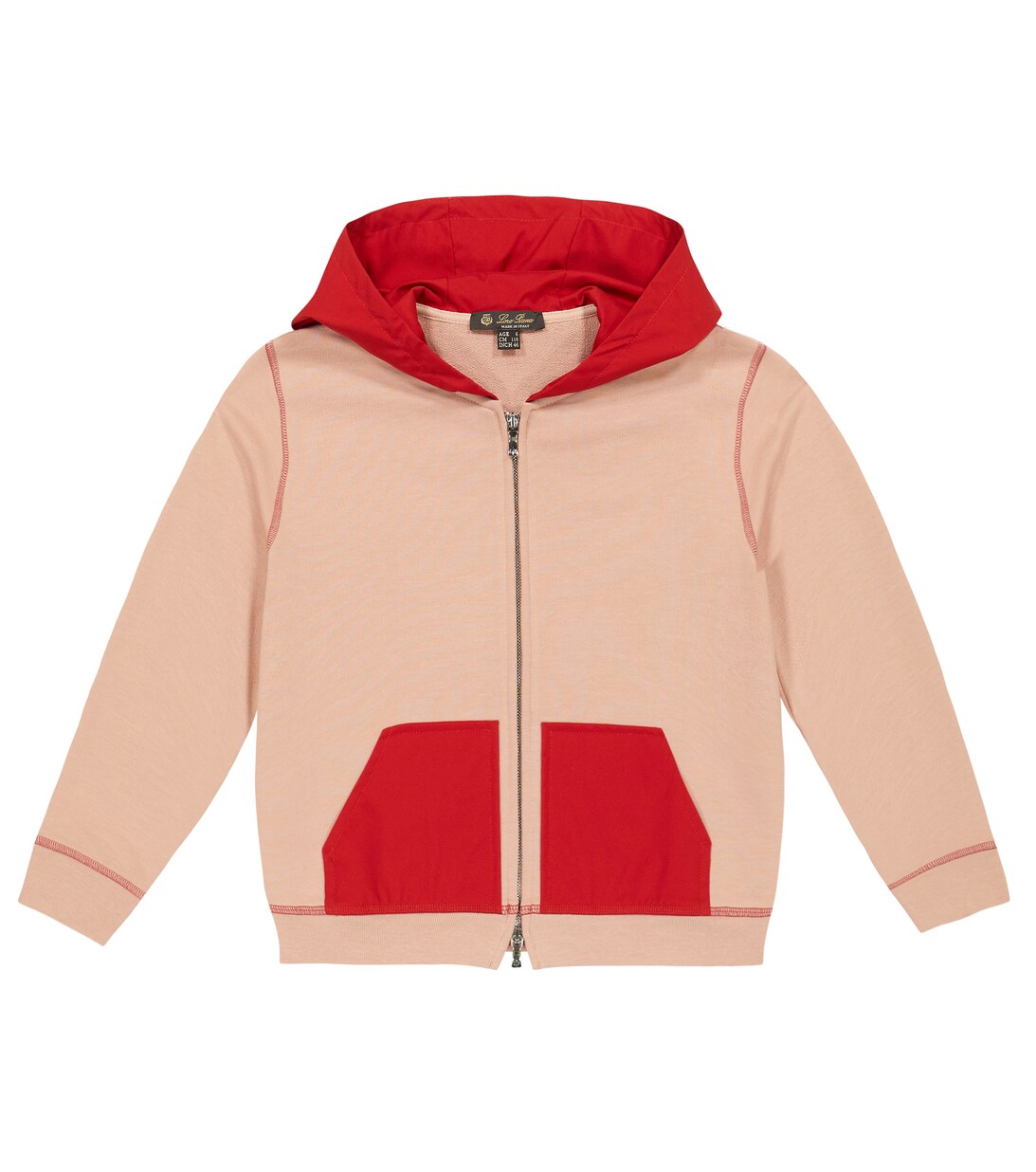 Playground Cotton Jersey Zip Up Hoodie in Multicoloured - Loro Piana Kids |  Mytheresa