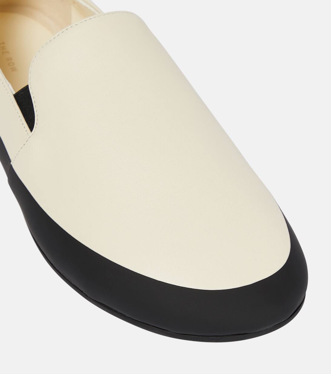 Tech Leather Loafers in White The Row Mytheresa