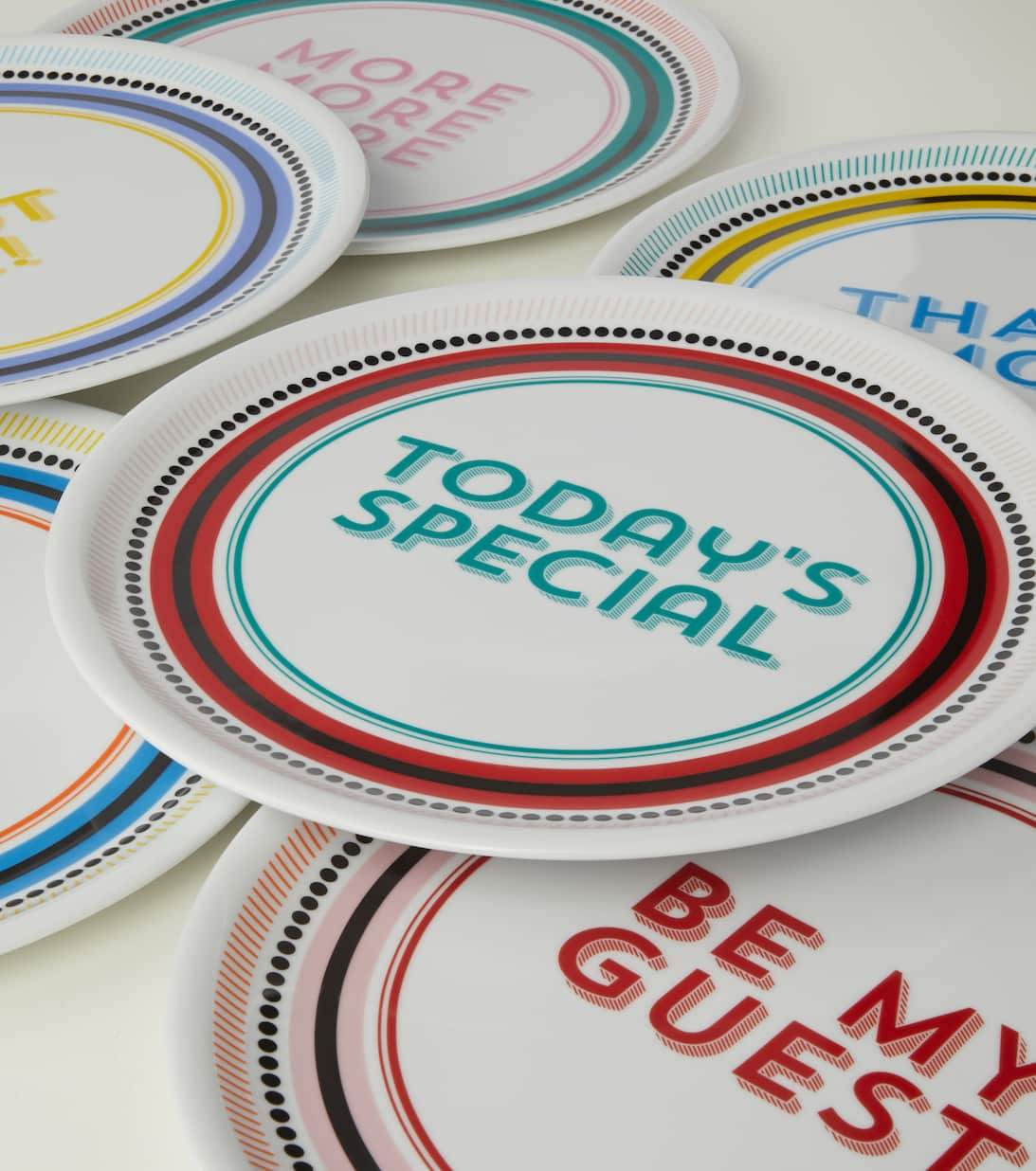 Set Of 6 Pizza Plates in Multicoloured Bitossi Mytheresa