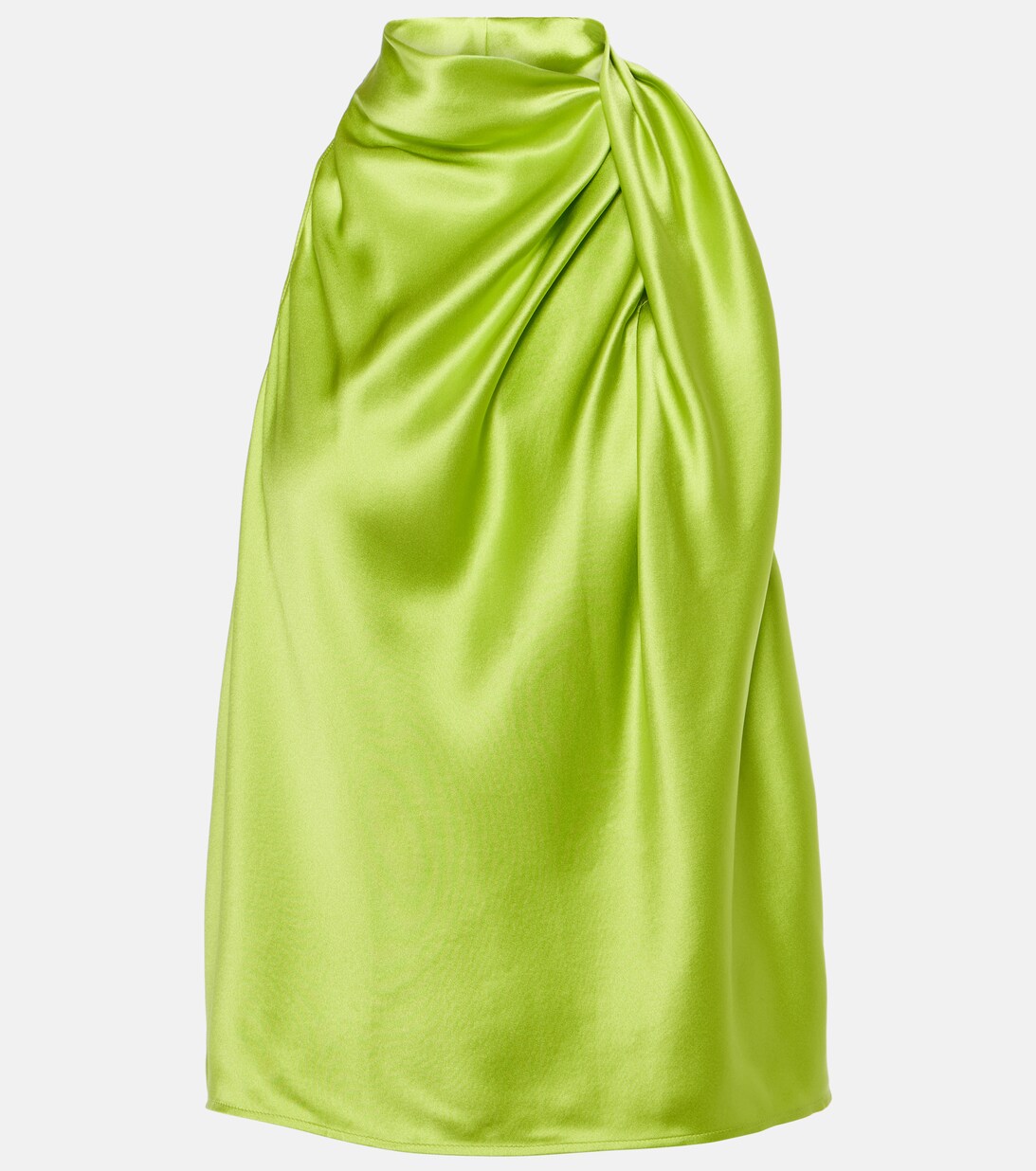 Sandwashed Silk Draped Top