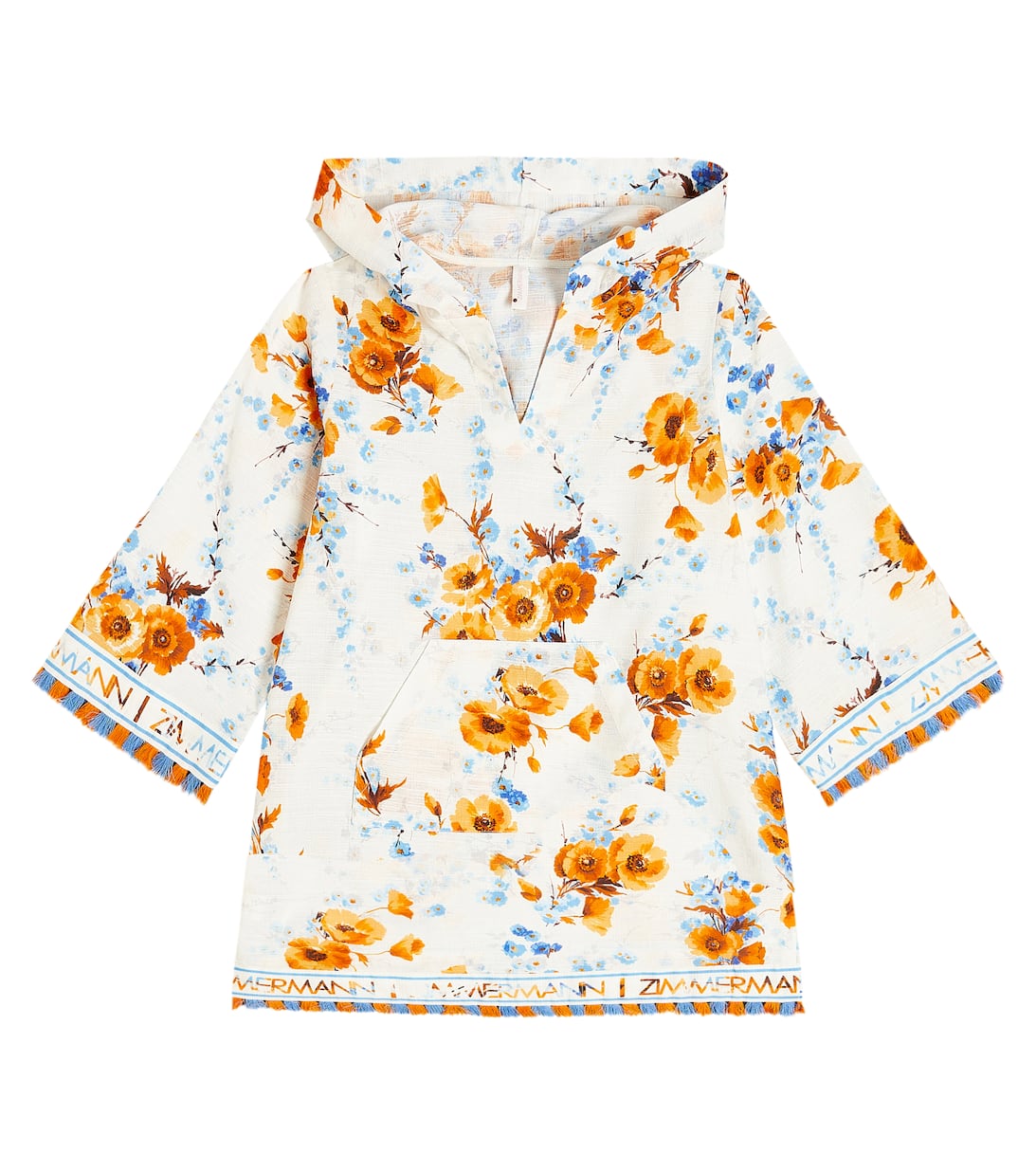 Halcyon Floral Cotton Beach Cover Up in Multicoloured Zimmermann Kids