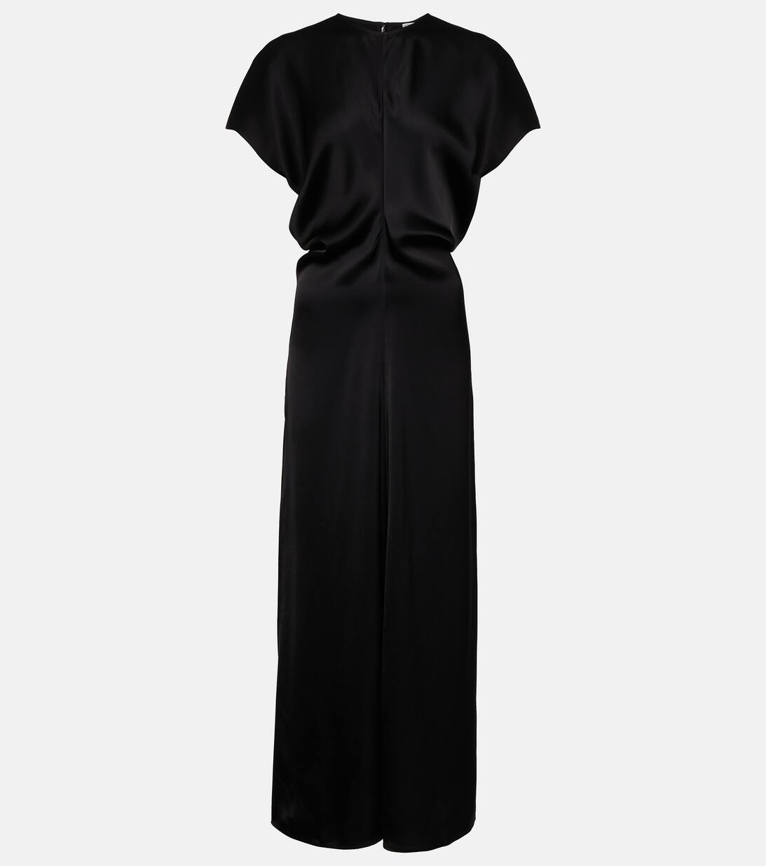 Silk Maxi Dress in Black Toteme Mytheresa