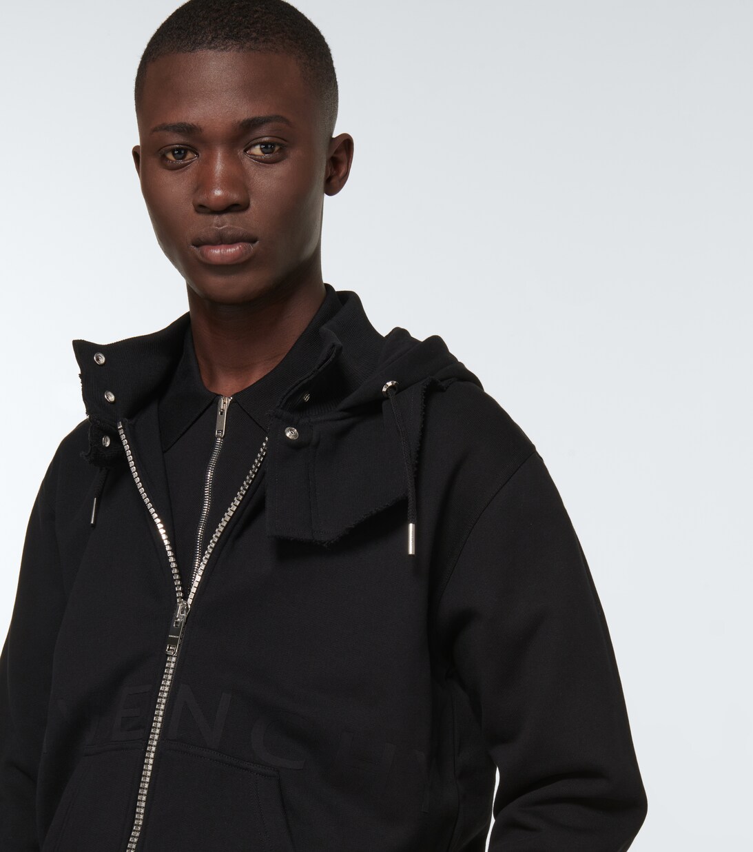 Slim Fit Hooded Sweatshirt in Black - Givenchy | Mytheresa