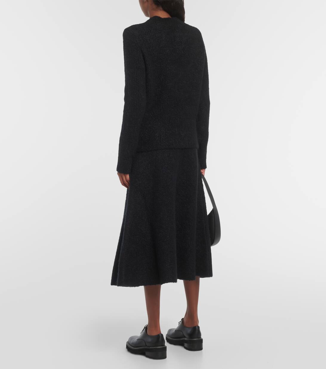 Philippe Wool And Silk Boucle Sweater in Black Gabriela Hearst