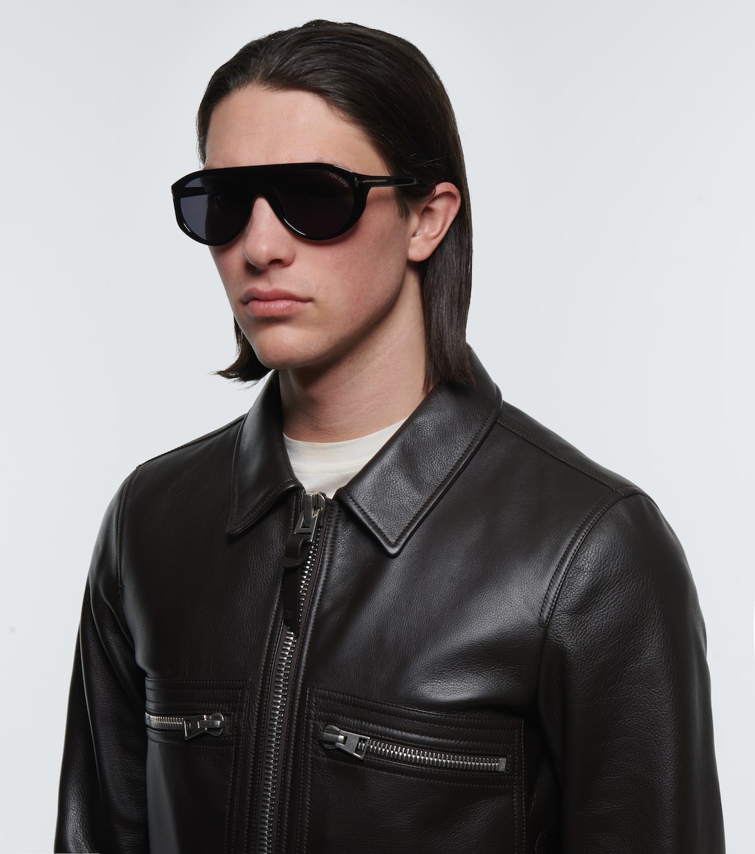 Rex Aviator Sunglasses in Black Tom Ford Mytheresa