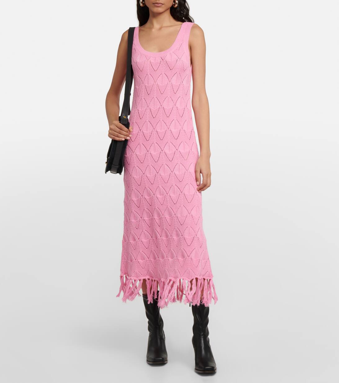 Cotton Midi Dress in Pink Dodo Bar Or Mytheresa