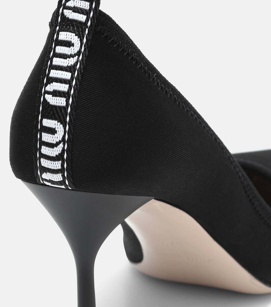 Canvas Pumps in Black Miu Miu Mytheresa