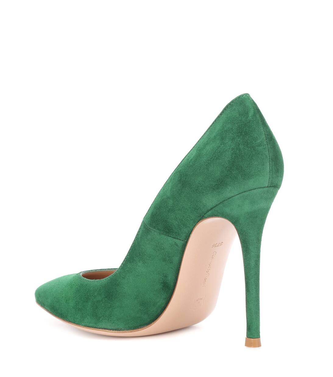 Gianvito 105 Suede Pumps in Green Gianvito Rossi Mytheresa