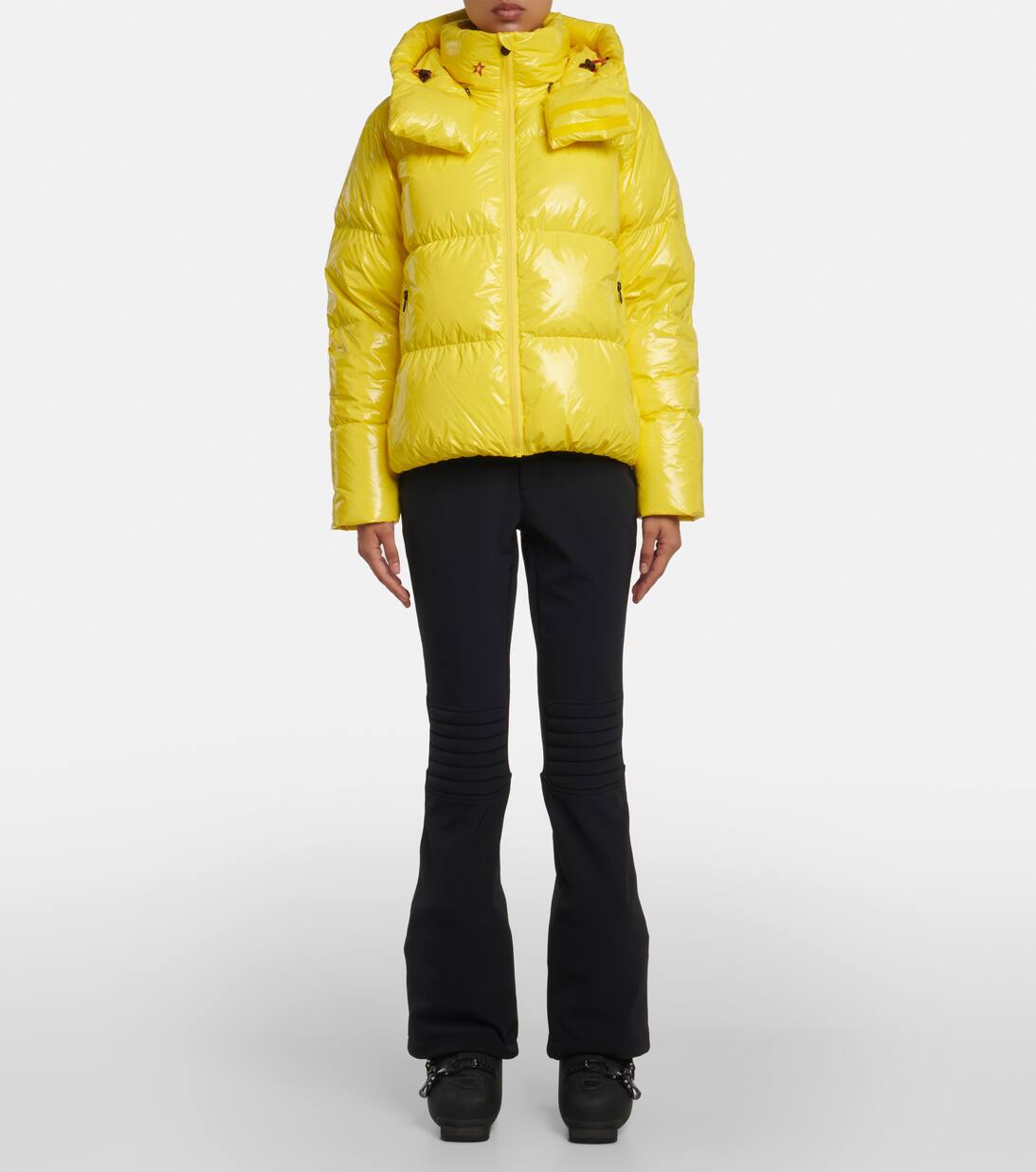 January Duvet Cropped Ski Jacket in Yellow Perfect Moment Mytheresa