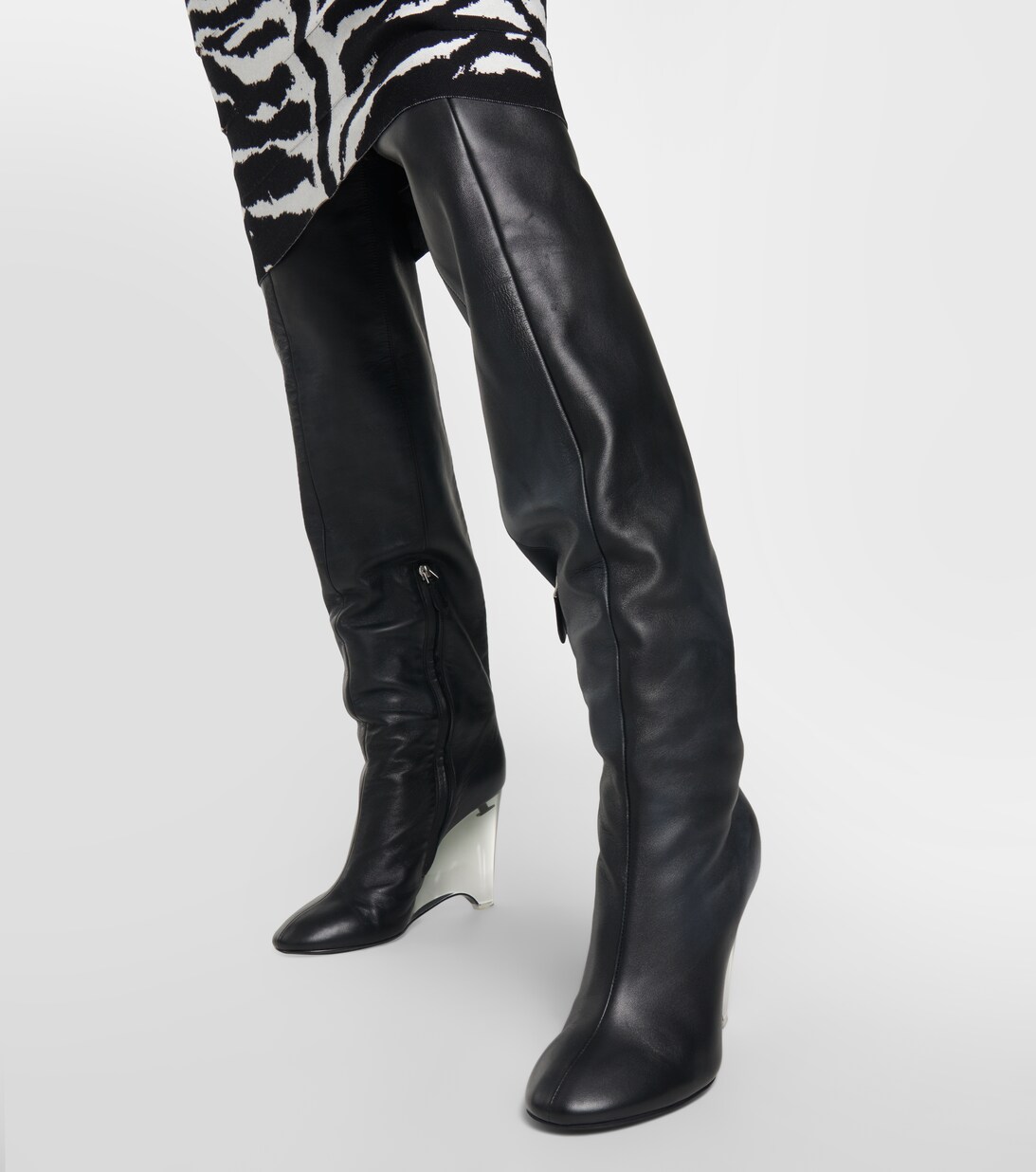 Adriel Knee High Boots Black