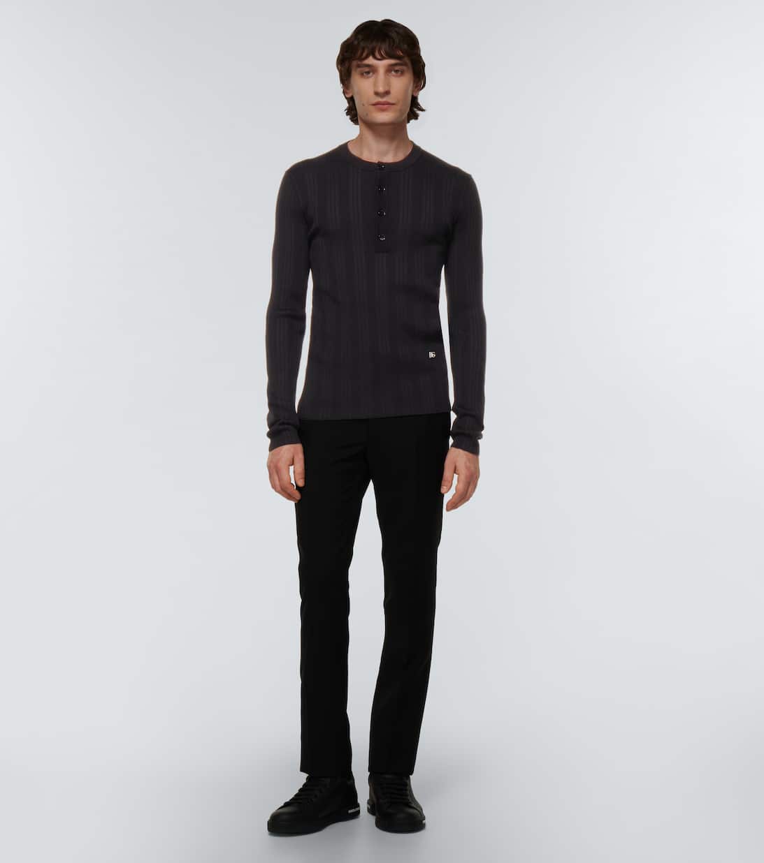 Dolce and gabbana mens henley Clearance