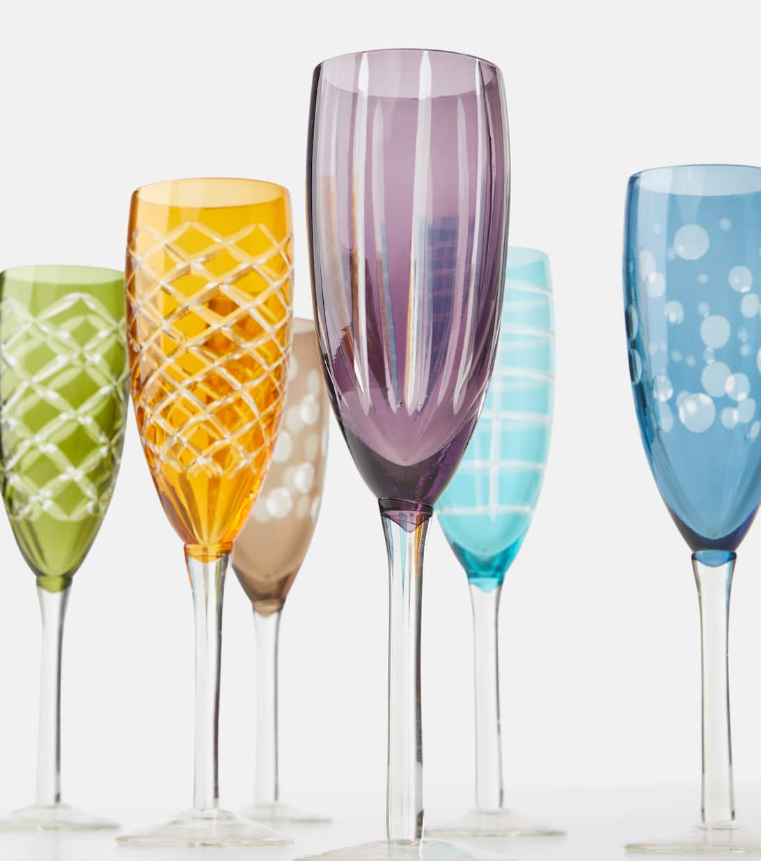 Set De 6 Flutes A Champagne en Multicolore Polspotten Mytheresa