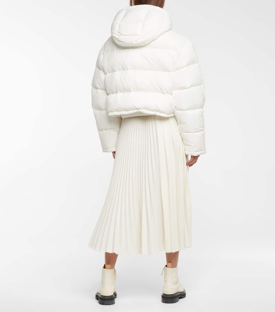 Release 03 Cropped Down Puffer Jacket in White Wardrobe NYC Mytheresa