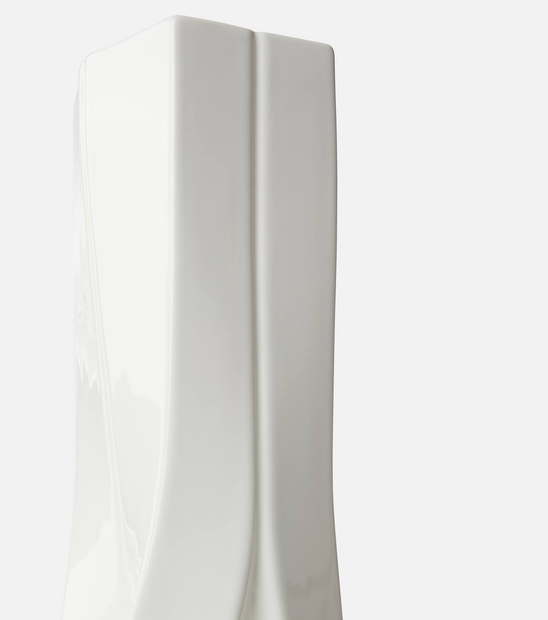 Braid Tall Vase in White Zaha Hadid Design Mytheresa