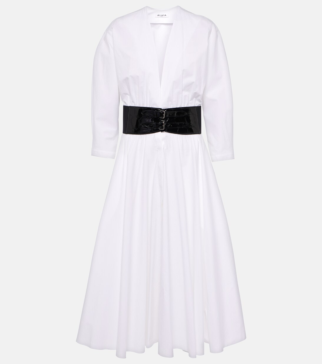 My Touch of Class White Midi Dress - Comfortable Chic Pleated Silk 100 Percent Material main image 1