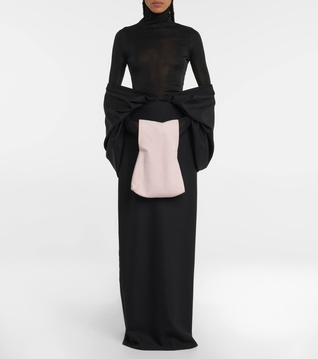 Glove Small Leather Clutch Bag in Pink The Row Mytheresa