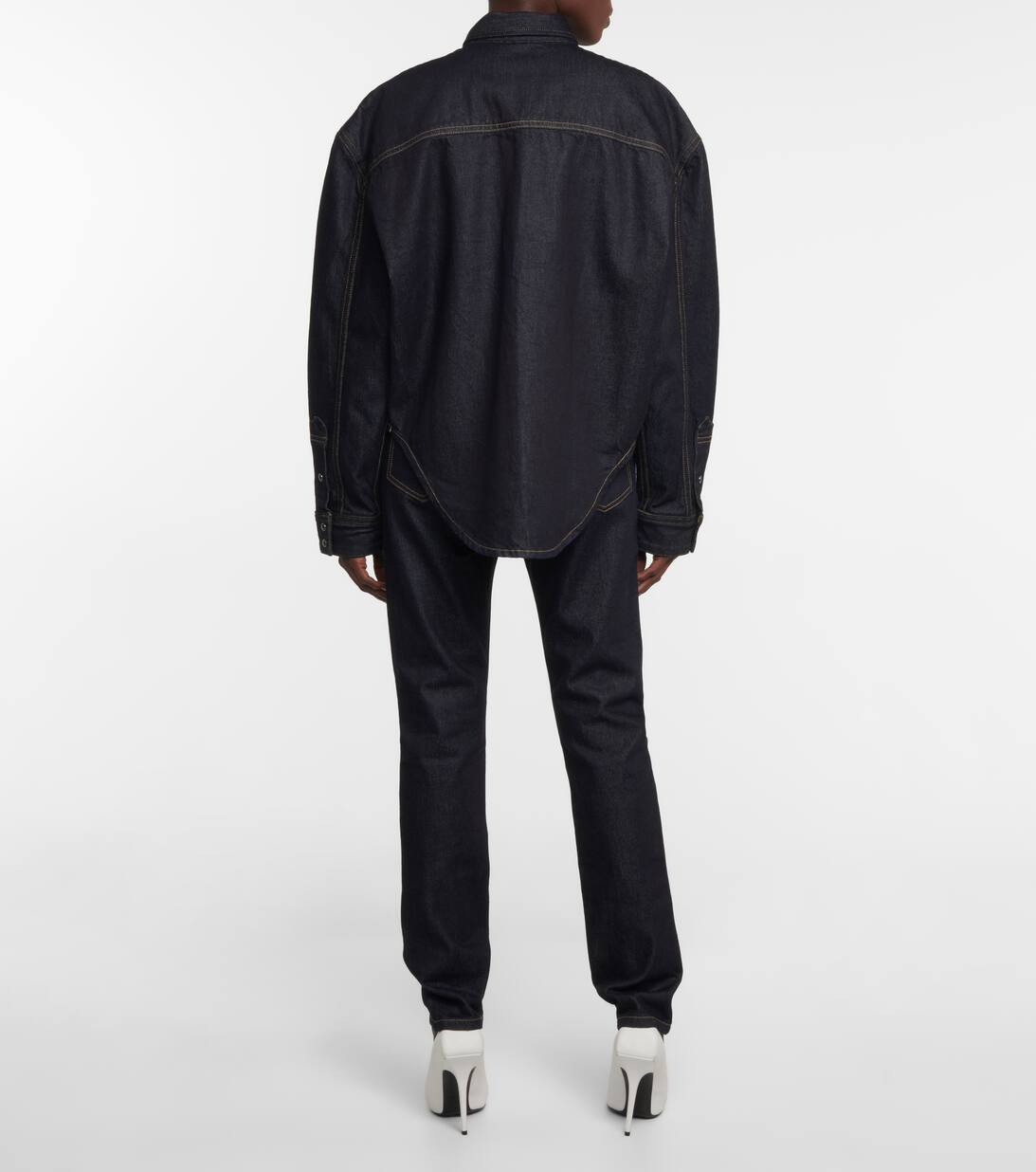 Denim Overshirt in Blue Wardrobe NYC Mytheresa