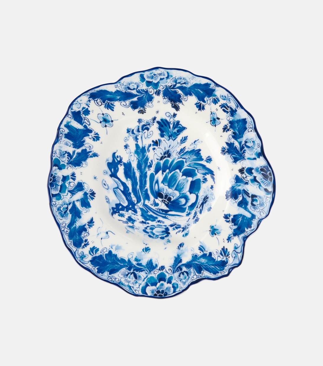 Classics On Acid Delf Rose Dessert Plate in Blue - Seletti | Mytheresa