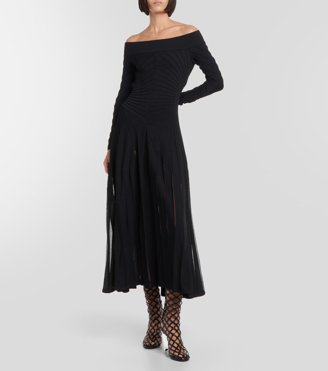 Jersey Off Shoulder Dress