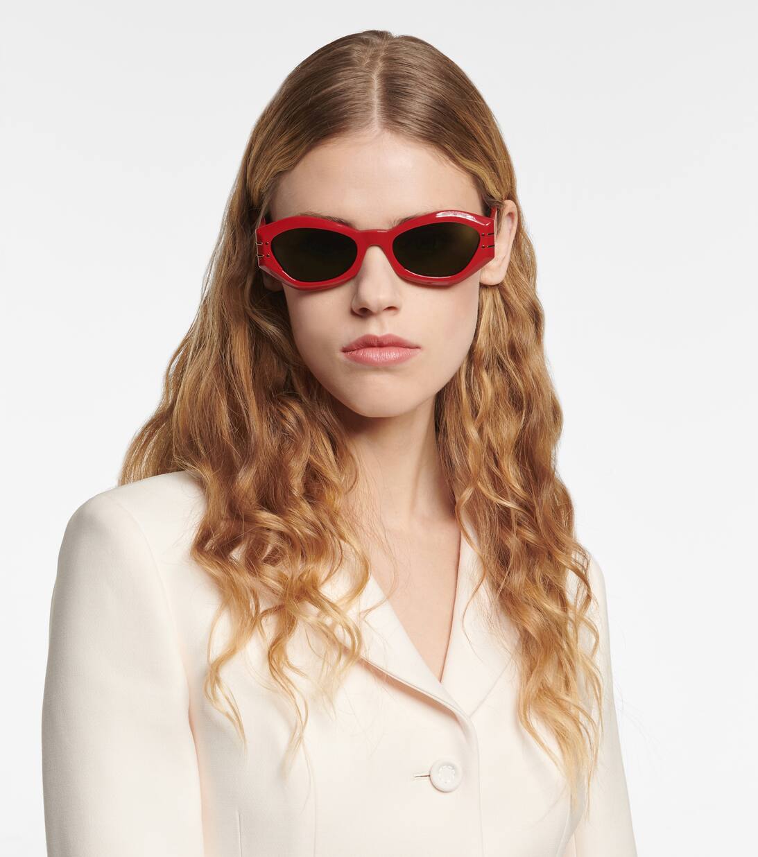 Dior Signature B 1 U Sunglasses in Red Dior Eyewear Mytheresa