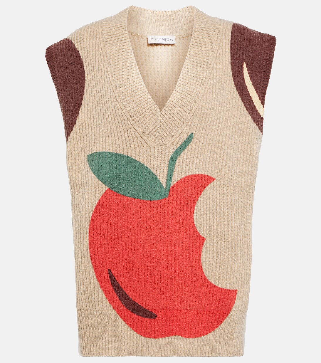 Sleeveless Wool Sweater in Beige - JW Anderson | Mytheresa