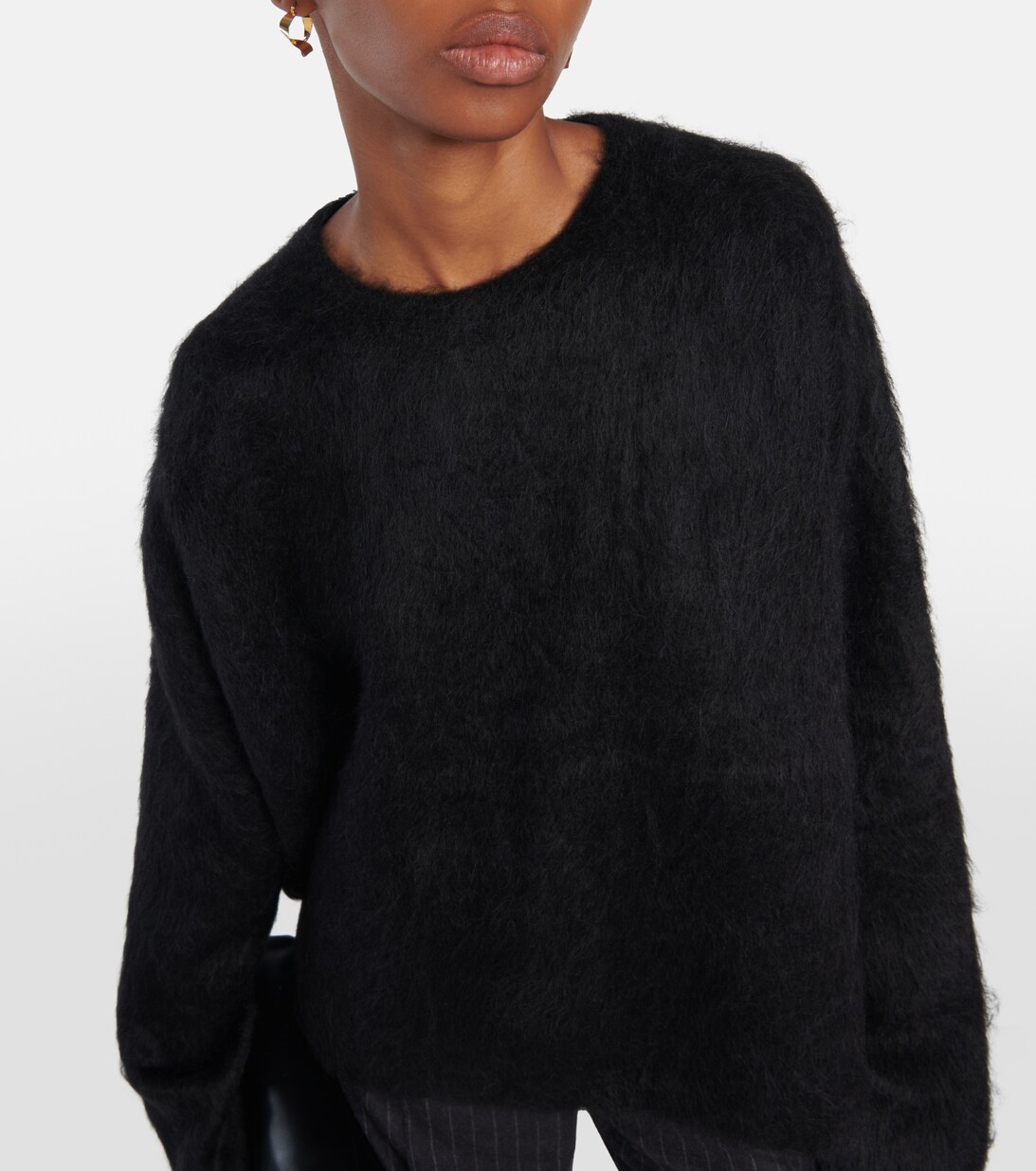 Pullover Aus Einem Alpakawollgemisch in Schwarz - Toteme | Mytheresa