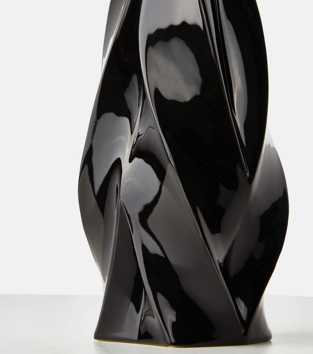 Braid Tall Candle Holder in Black Zaha Hadid Design Mytheresa