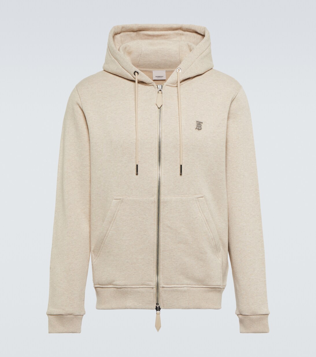 Cotton And Cashmere Hoodie in Beige - Burberry | Mytheresa