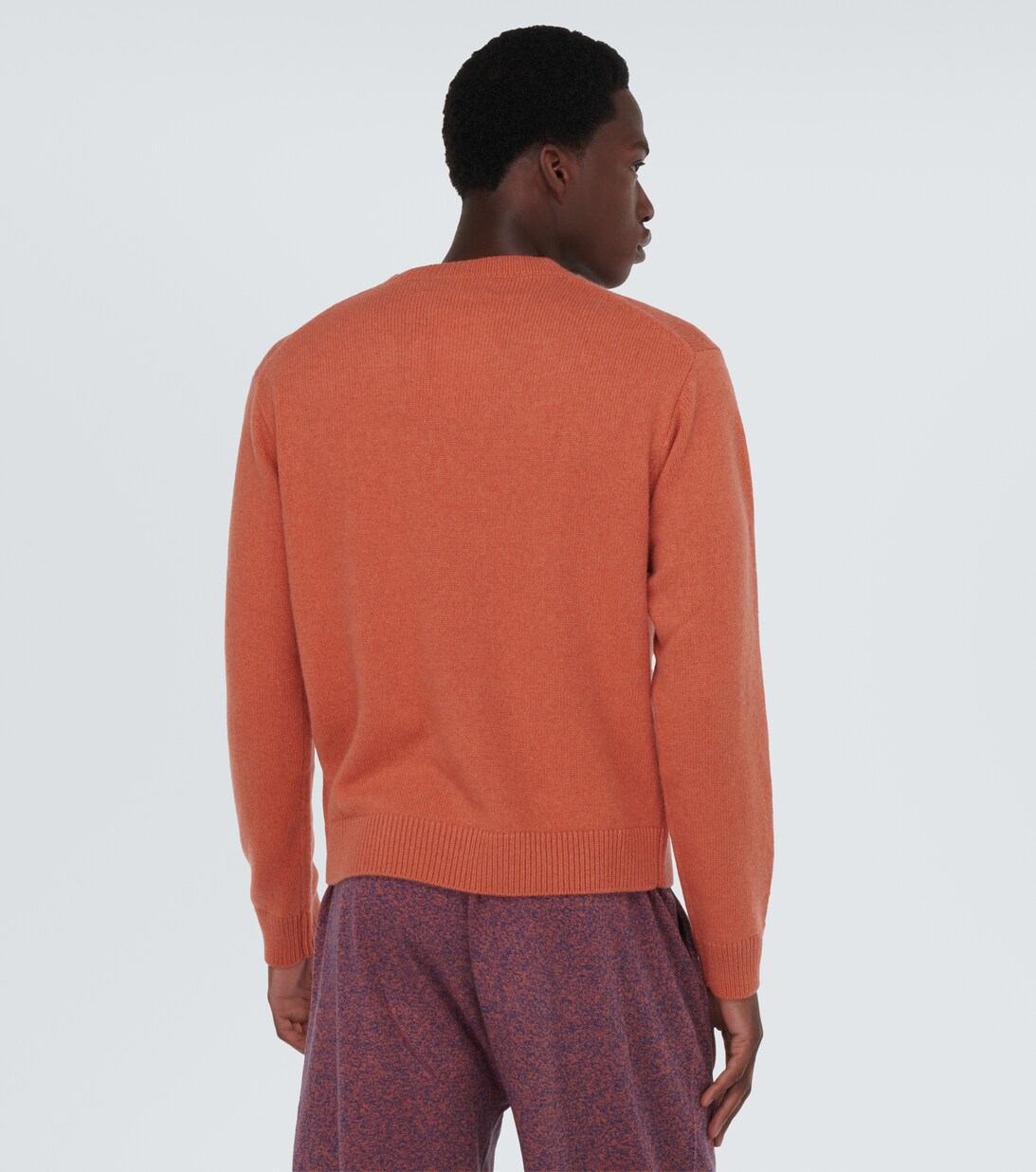 Embroidered Cashmere Sweater in Orange - The Elder Statesman | Mytheresa