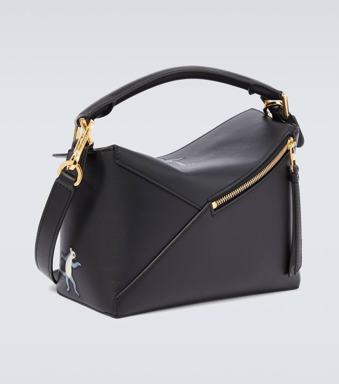 Lemur Small Puzzle Bag in Black Loewe Mytheresa