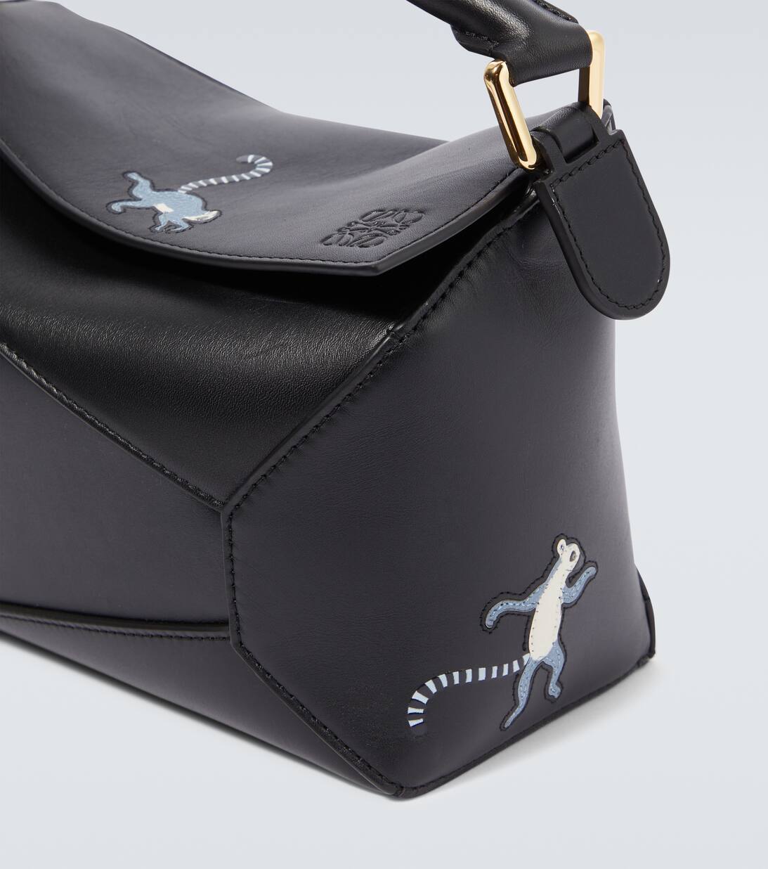 Lemur Small Puzzle Bag in Black Loewe Mytheresa