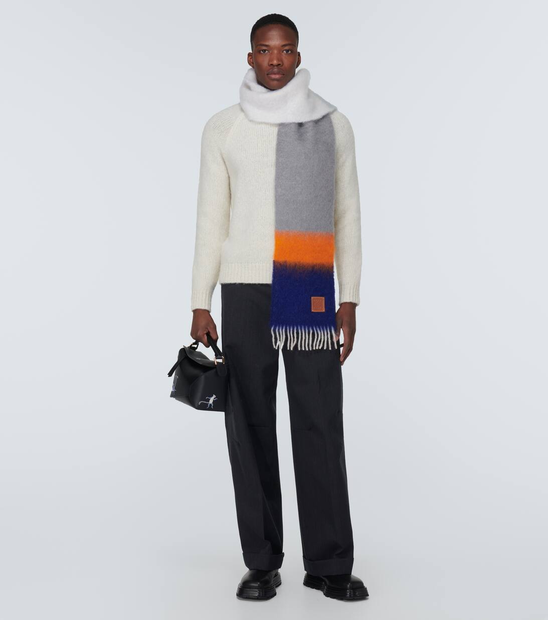 Lemur Small Puzzle Bag in Black Loewe Mytheresa