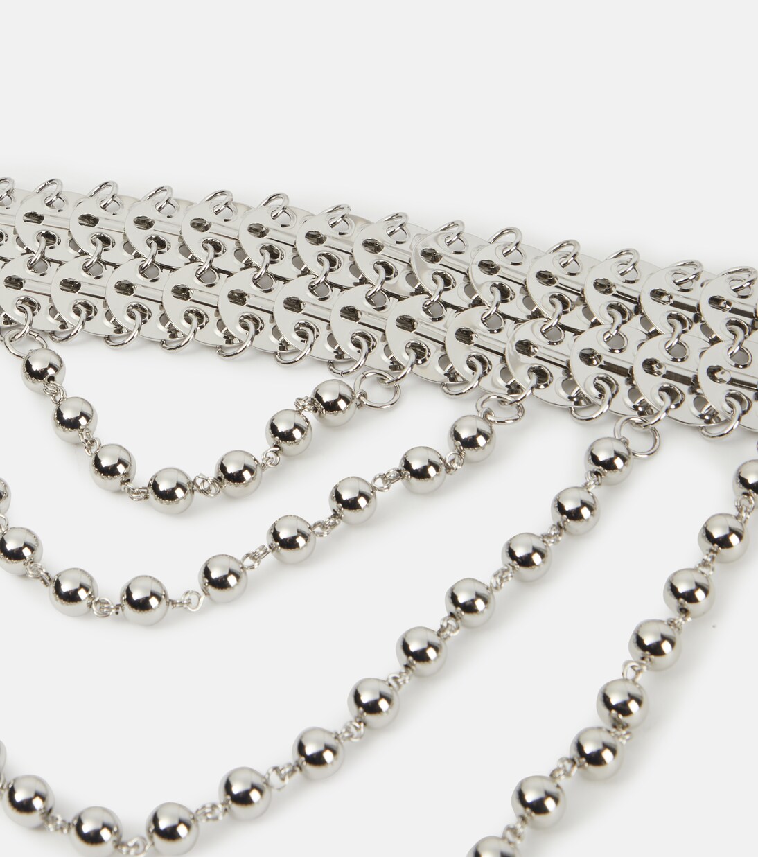 1969 belt in silver - Rabanne | Mytheresa