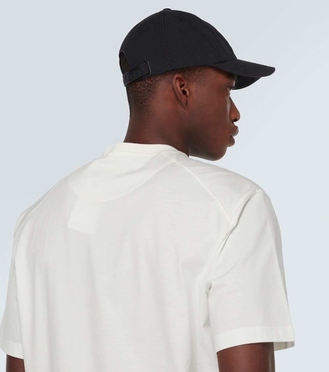 Embroidered cotton baseball cap in black - Y 3 | Mytheresa