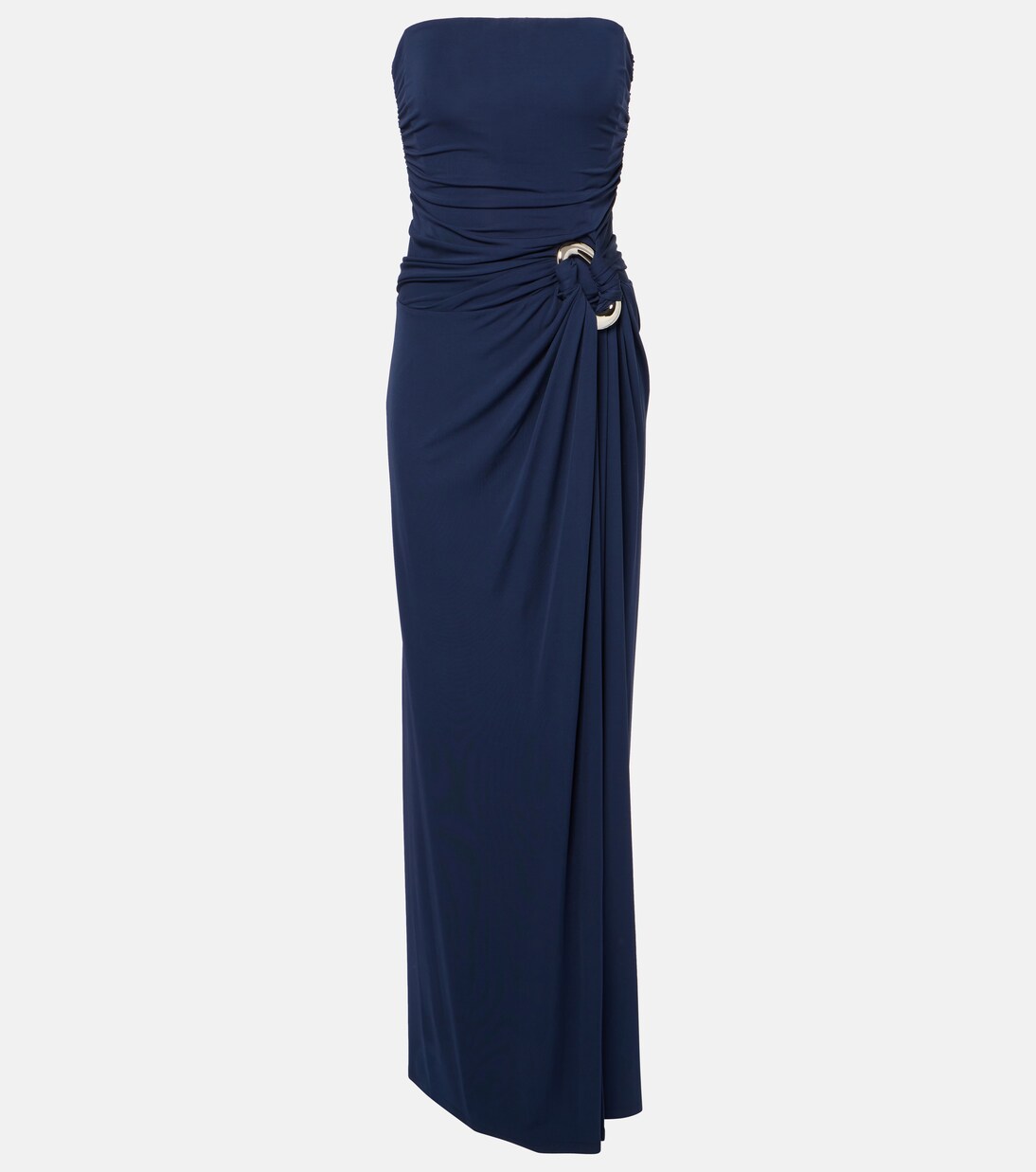 Strappy Mesh Sequined Draping Corset Gown main image 1