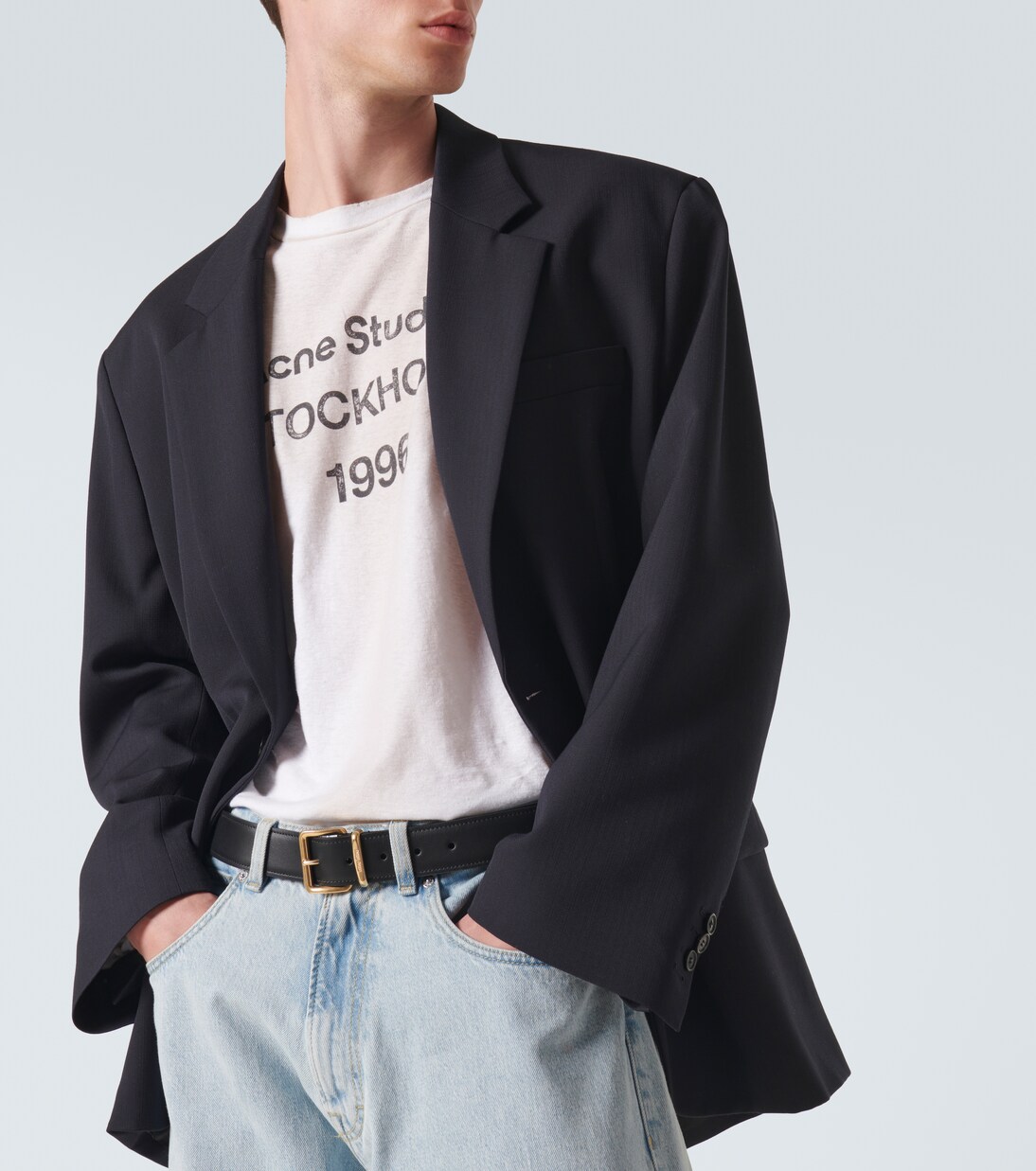 Longsleeve aus Jersey in Weiß - Acne Studios | Mytheresa