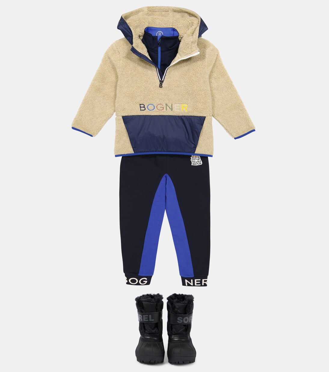 Melvin teddy half-zip hoodie | Bogner Kids